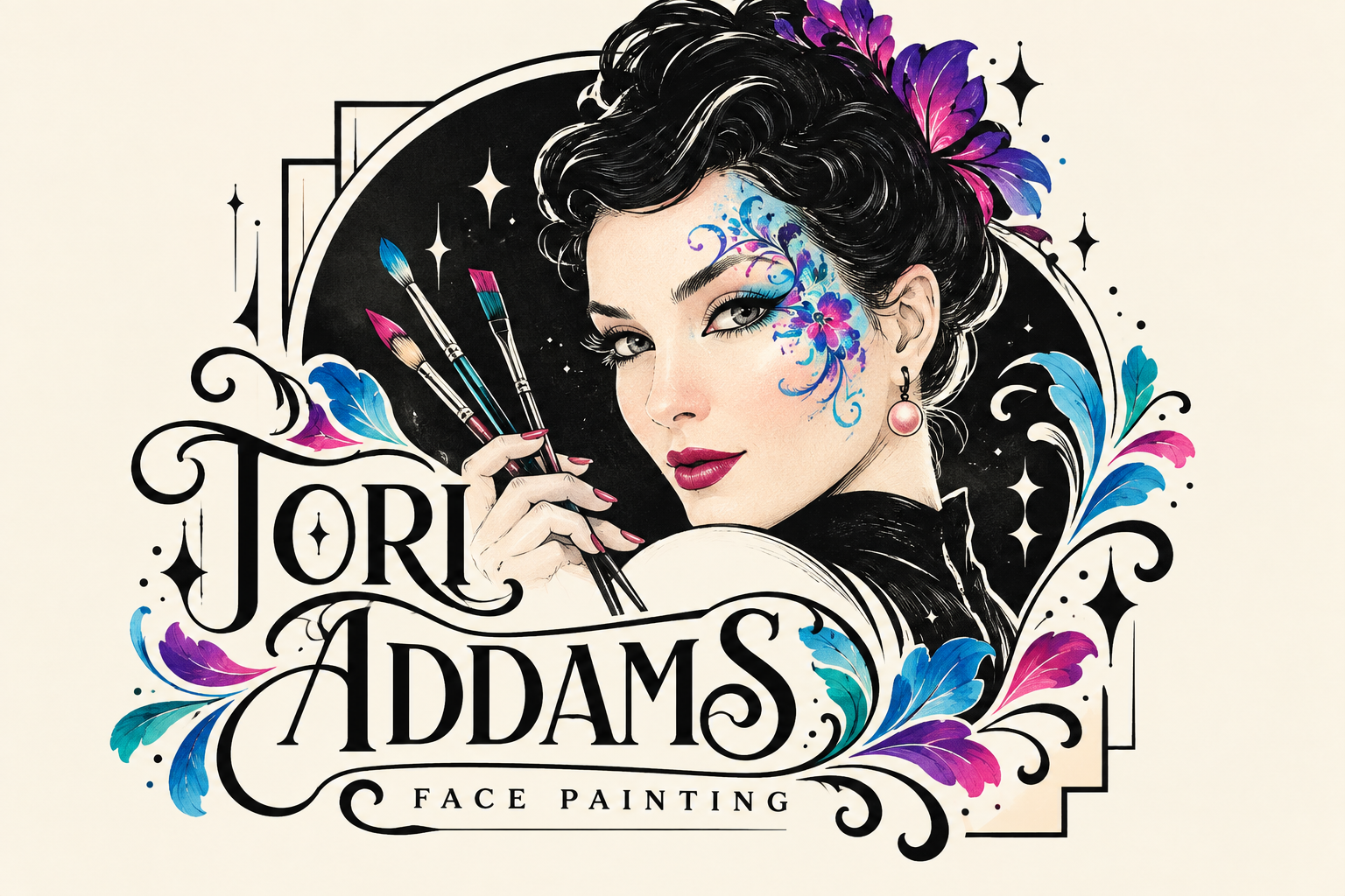 Tori Addams face painting artwork